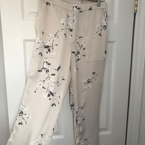 Dressy Cream Floral Pant